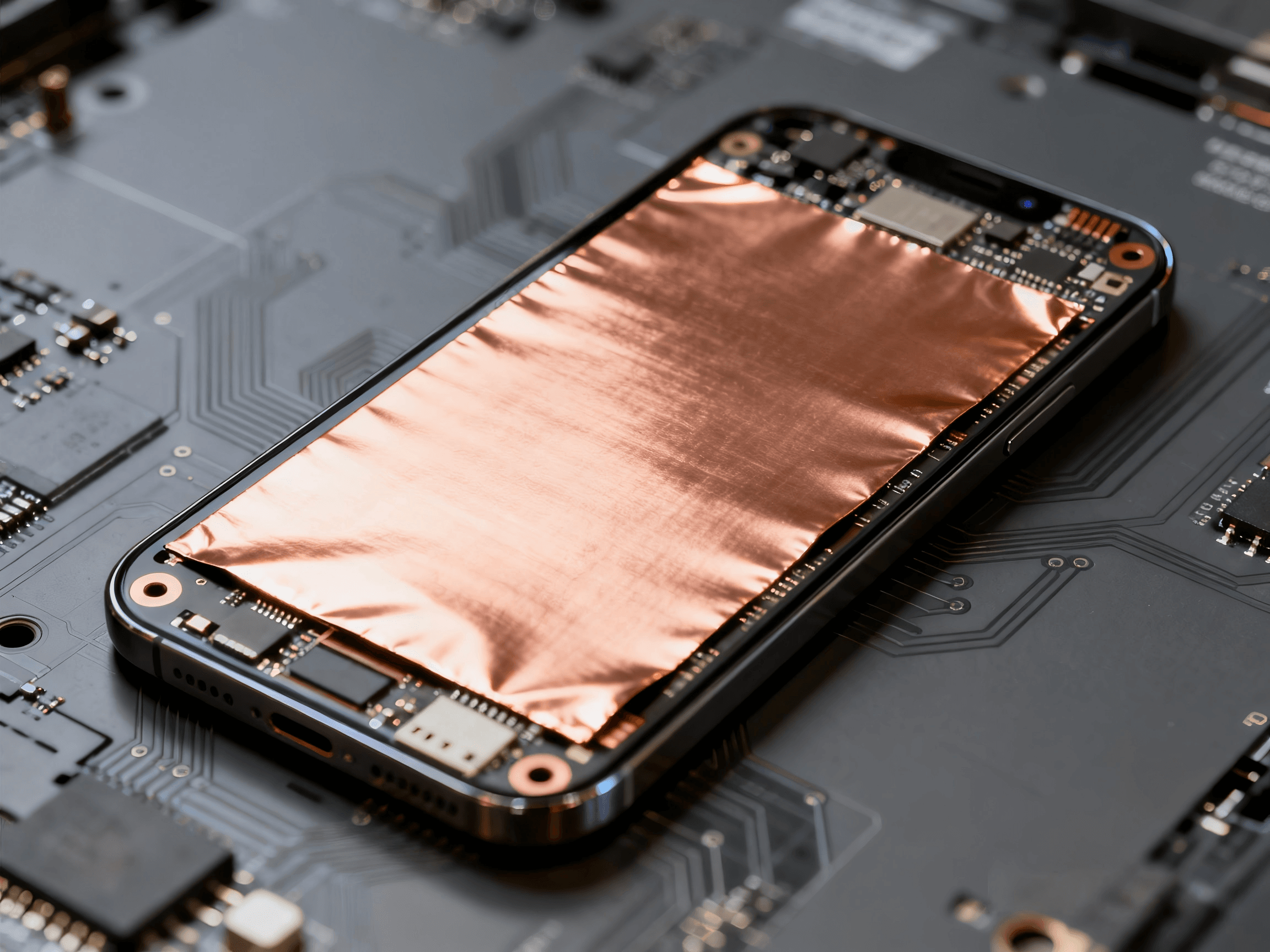 Copper foil applied in electronic device shielding