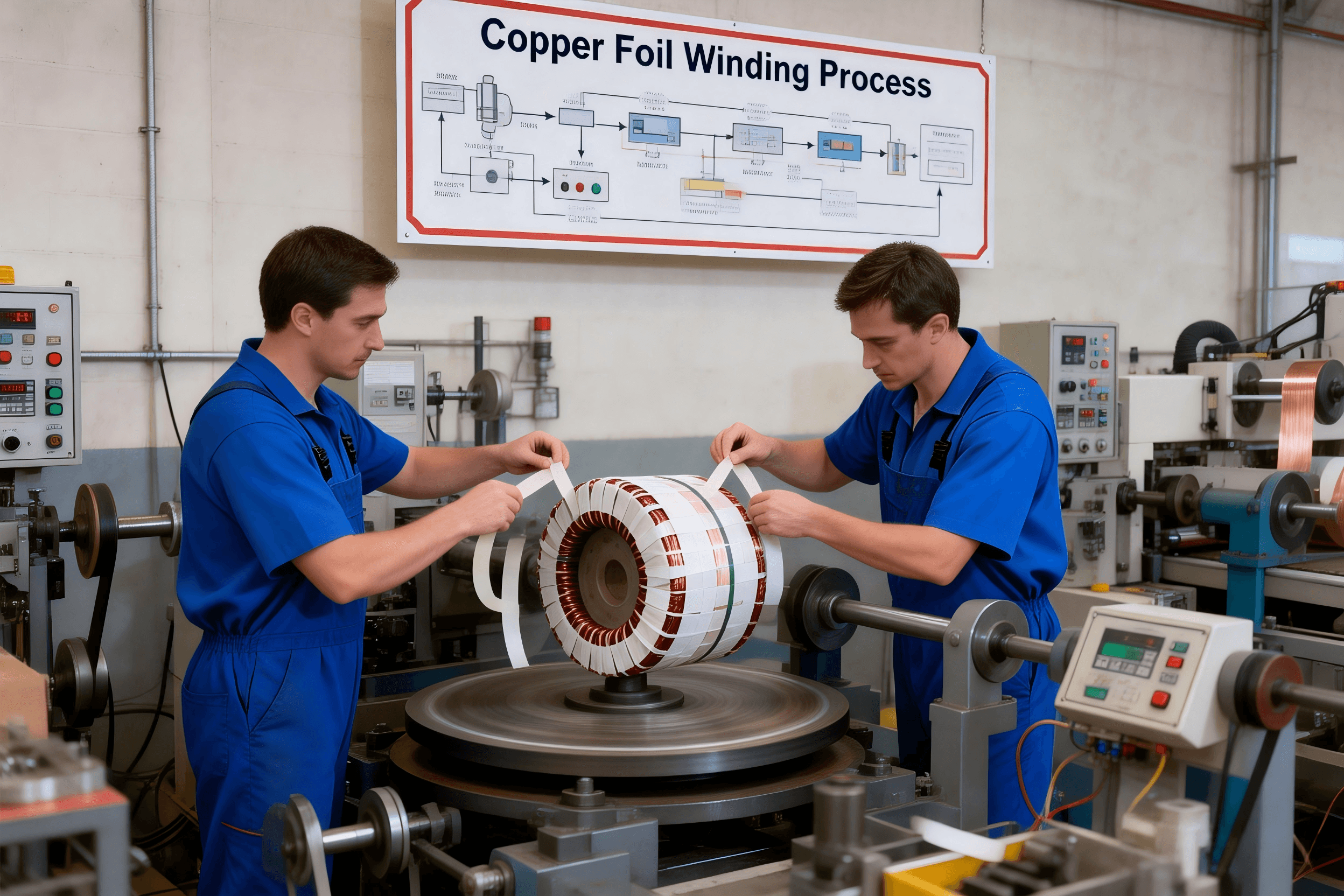 Copper foil for transformer winding